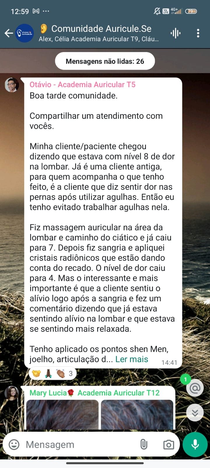 Depoimento de aluna da Academia Auricular