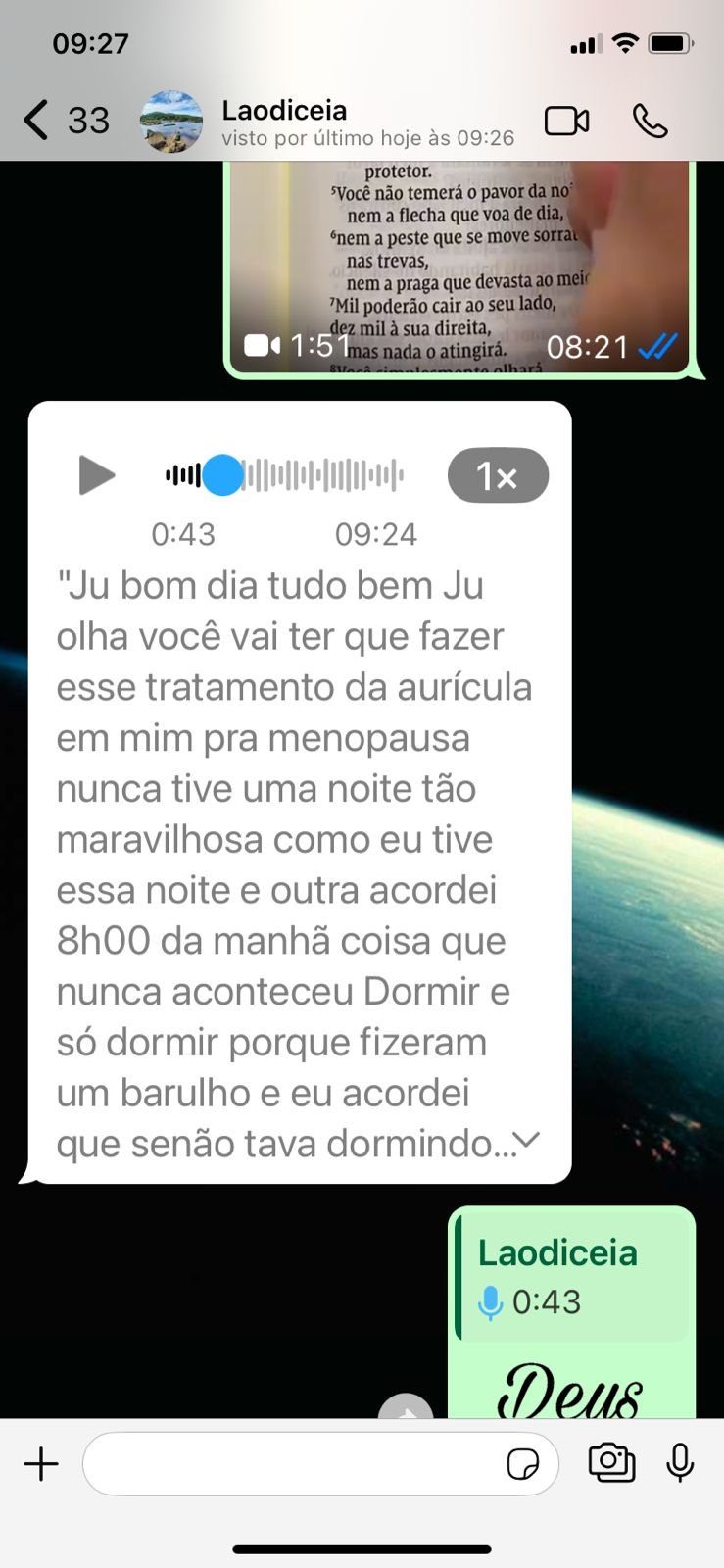 Depoimento de aluna da Academia Auricular