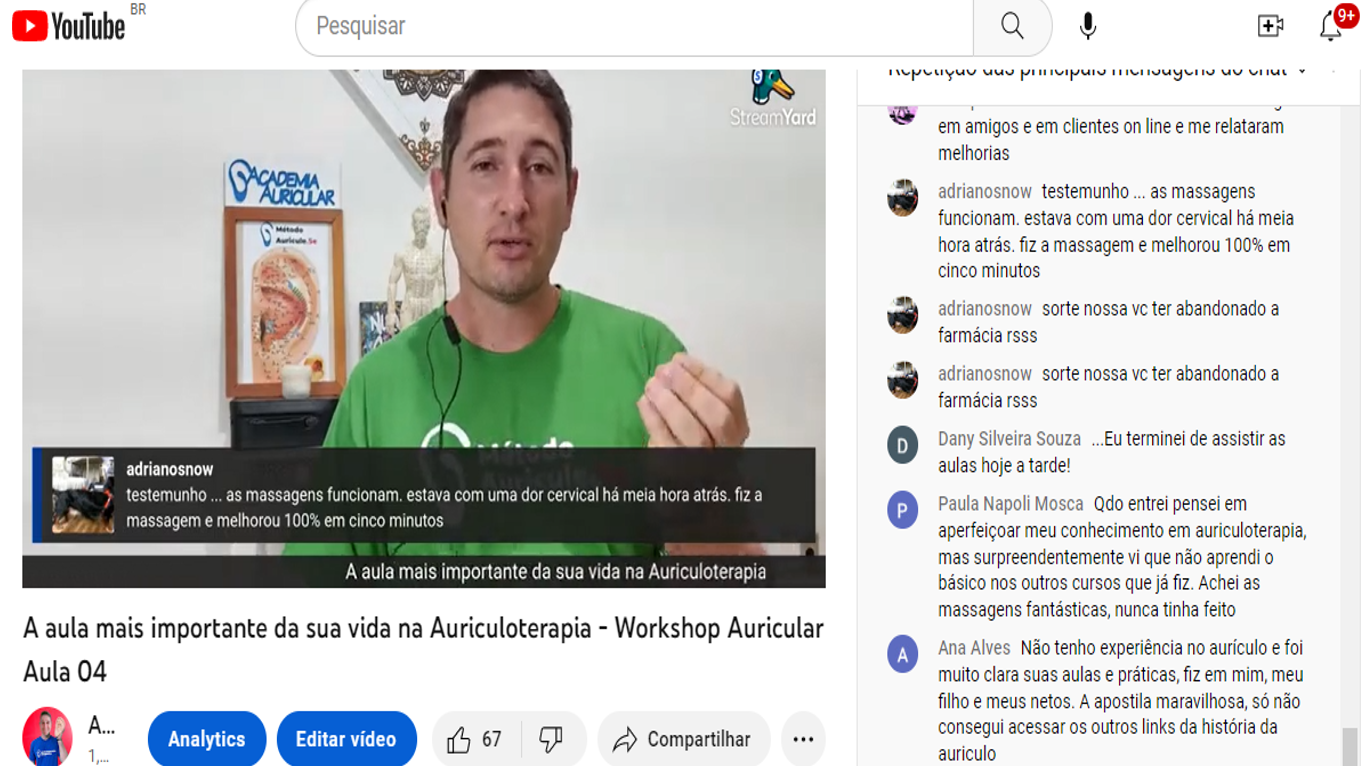 Depoimento real de aluno sobre Massagem Auricular Terapêutica 3