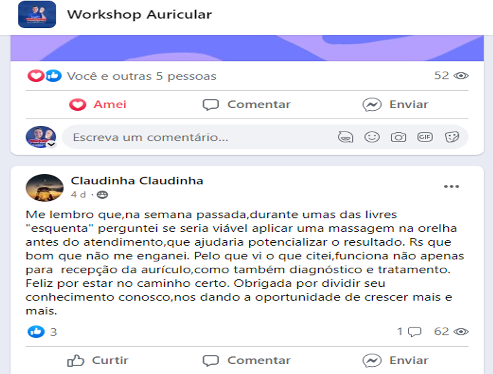Depoimento real de aluno sobre Massagem Auricular Terapêutica 11